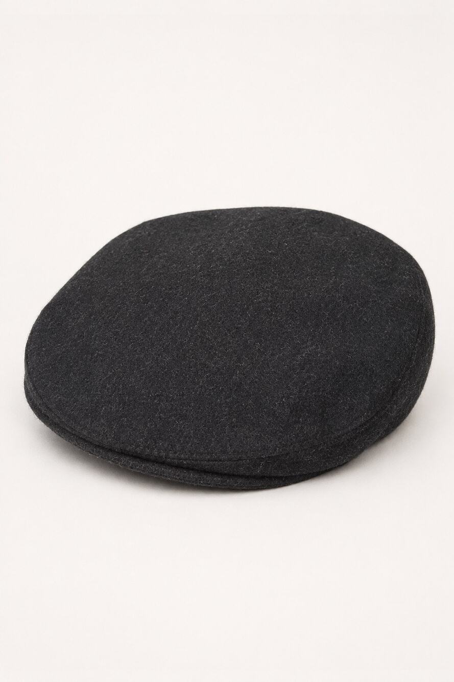 Bailey of Hollywood Wool Blend Newsboy Flat Cap – Made in Italy – Black – Medium